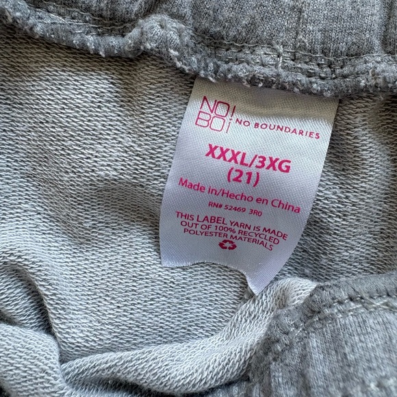 No Boundaries Paper Bag Waist Joggers/Sweatpants XXXL - Picture 3 of 10